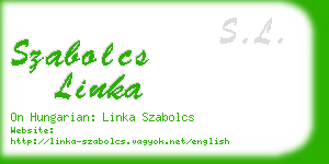 szabolcs linka business card